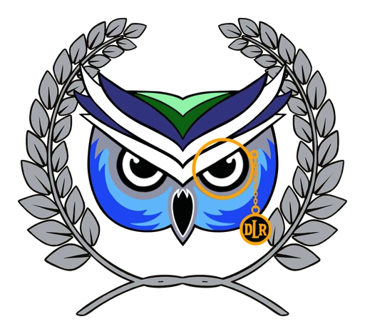 DLR’s owl with its silver laurel wreath